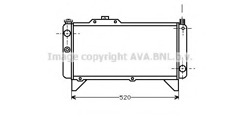 PRASCO SI2041 Radiator, engine cooling